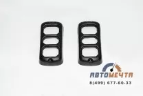 Накладки задних фонарей УАЗ 452, 469 Буханка (АБС-пластик 2 шт)