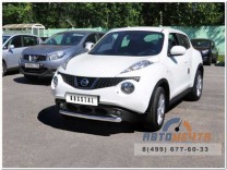 Защита переднего бампера для Nissan Juke 4х2 , d63 мм, (дуга)-1 Защита переднего бампера на Nissan Juke-1