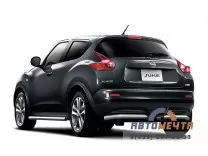 Защита заднего бампера нерж. Nissan Juke 4х4 11-14	