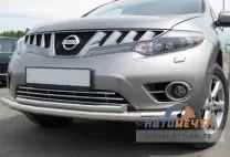 Защита переднего бампера на Nissan Murano 2009-