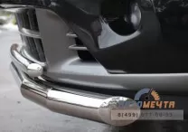 Защита переднего бампера на Nissan Murano 2010-, нерж