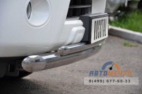 Защита переднего бампера на Nissan Pathfinder 2010--0