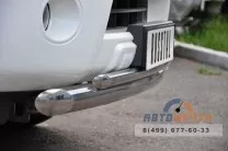 Защита переднего бампера для Nissan Pathfinder 2010-, d76/42 (дуга) Защита переднего бампера на Nissan Pathfinder 2010-