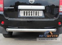Защита заднего бампера на Nissan Pathfinder 4-2