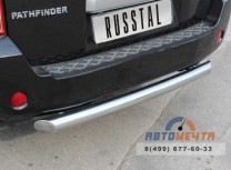 Защита заднего бампера на Nissan Pathfinder 4-0