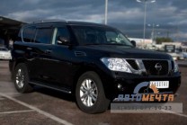 Защита бампера передняя на Nissan Patrol 2010-4