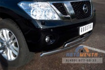 Защита бампера передняя на Nissan Patrol 2010-1