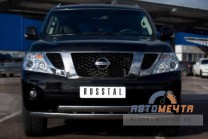 Защита бампера передняя на Nissan Patrol 2010-0