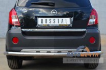 Защита заднего бампера для Opel Antara 2012-, d63 мм (секции)-2 Защита заднего бампера для Opel Antara 2012--2