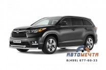 Пороги с алюм. площадкой TOYOTA HIGHLANDER 2014-	-1