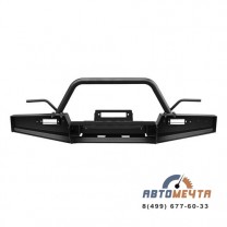 Передний силовой бампер УАЗ Хантер Трофи Дуга с площадкой лебёдки, Стандарт или лифт 50 мм-3