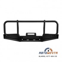 Передний силовой бампер УАЗ Хантер Трофи База с площадкой лебёдки, Стандарт и лифт до 50 мм-3