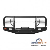 Передний силовой бампер УАЗ Хантер Трофи Максима с площадкой лебёдки, Стандарт и лифт до 50 мм-0