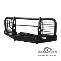 Передний силовой бампер УАЗ Хантер Трофи Максима с площадкой лебёдки, Стандарт и лифт до 50 мм-1