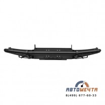 Передний силовой бампер УАЗ Хантер Трофи Максима с площадкой лебёдки, Стандарт и лифт до 50 мм-4