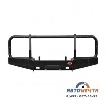 Передний силовой бампер УАЗ Хантер Трофи База с площадкой лебёдки, лифт 65 мм-0