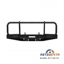 Передний силовой бампер УАЗ Хантер Трофи База с площадкой лебёдки, лифт 65 мм-3