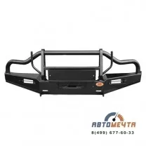 Передний силовой бампер УАЗ Буханка (Трофи Дуга малая Максима с площадкой лебедки) Передний силовой бампер УАЗ Буханка (Трофи Дуга малая Максима с площадкой лебедки)