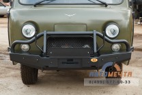 Передний силовой бампер УАЗ Буханка (Трофи Дуга малая Максима с площадкой лебедки)-6 Передний силовой бампер УАЗ Буханка (Трофи Дуга малая Максима с площадкой лебедки)-6