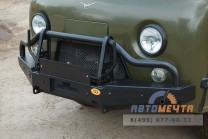 Передний силовой бампер УАЗ Буханка (Трофи Дуга малая Максима с площадкой лебедки)-7 Передний силовой бампер УАЗ Буханка (Трофи Дуга малая Максима с площадкой лебедки)-7