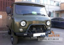 Передний силовой бампер УАЗ Буханка (Трофи Эконом с площадкой лебедки)-4 Передний силовой бампер УАЗ Буханка (Трофи Эконом с площадкой лебедки)-4