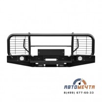 Передний силовой бампер УАЗ Хантер Трофи Максима с площадкой лебёдки, лифт 65 мм-3