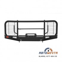 Передний силовой бампер УАЗ Буханка (Трофи Максима с площадкой лебедки)-0