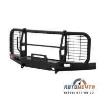 Передний силовой бампер УАЗ Буханка (Трофи Максима с площадкой лебедки)-1