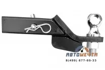 Переходник для установки фаркопа РИФ малый + шар тип E + палец