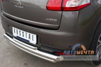 Защита заднего бампера на Peugeot 4008-1