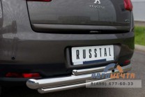 Защита заднего бампера на Peugeot 4008-0