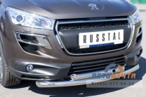 Защита переднего бампера на Peugeot 4008-2