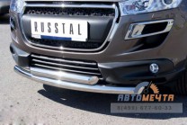 Защита переднего бампера на Peugeot 4008-1