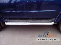 Подножки УАЗ Патриот с алюминием гнутые ППК