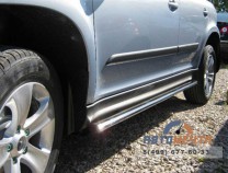 Пороги Шкода Йети, d75х42 мм, овал-1