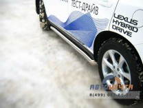 Пороги на Lexus RX 270/350/450h 2009-2012, нерж-1