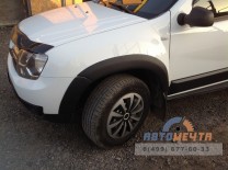 Расширители колесных арок Рено Дастер с молдингами (ОффРоад) комплектом по 2015-1