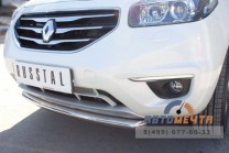 Защита бампера передняя на Renault Koleos, нерж-0