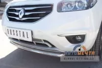 Защита бампера передняя на Renault Koleos, нерж