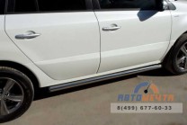 Пороги для Renault Koleos из нержавейки-0