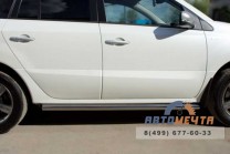 Пороги для Renault Koleos 2012-, (труба), d63 мм, сферические наконечники-4 Пороги для Renault Koleos 2012-, нержавейка-4