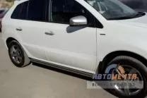 Пороги для Renault Koleos 2012-, (труба), d63 мм, сферические наконечники Пороги для Renault Koleos 2012-, нержавейка