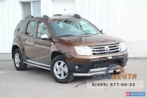 Защита переднего бампера на Renault Scenic