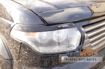 Реснички декоративные на фары УАЗ Патриот SHS Черные рест