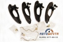 Комплект ручек дверей (4 шт) Черные 