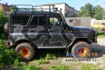 Силовые пороги для УАЗ Хантер (Кузов лифт 50-100 мм)-7