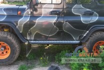 Силовые пороги для УАЗ Хантер (Кузов лифт 50-100 мм)-8
