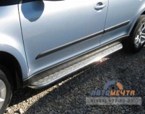 Защита порогов для Skoda Yeti, d42 мм c листом-0 Где Пороги для Skoda Yeti-0