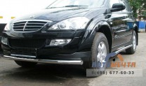 Защита переднего бампера 63мм SSANG YONG KYRON 2013-	-2