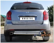 Защита заднего бампера на Ssang Yong New Actyon 2010
